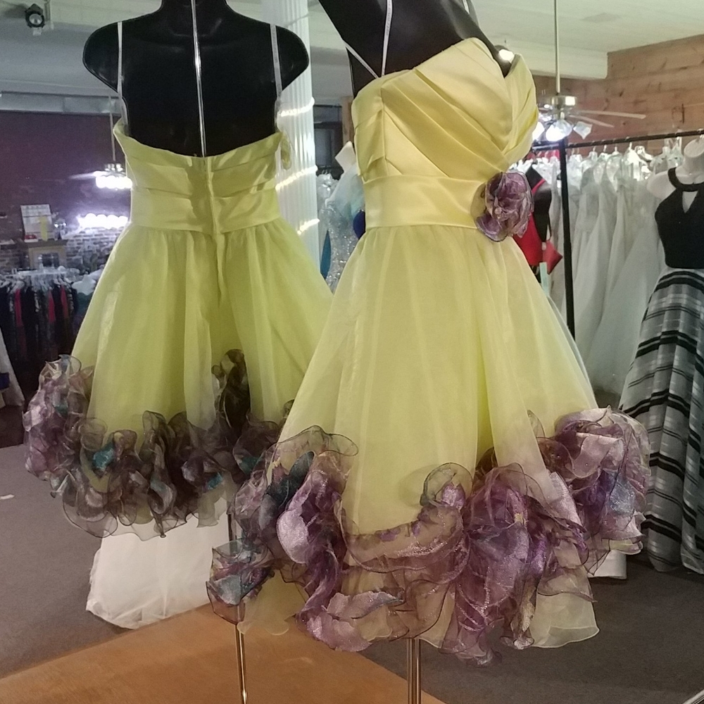 Precious Formals Yellow Dress - Picture 3 of 6